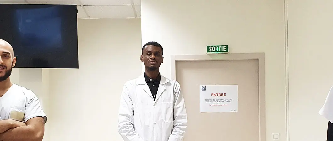 Opening of a Covid testing center on campus
