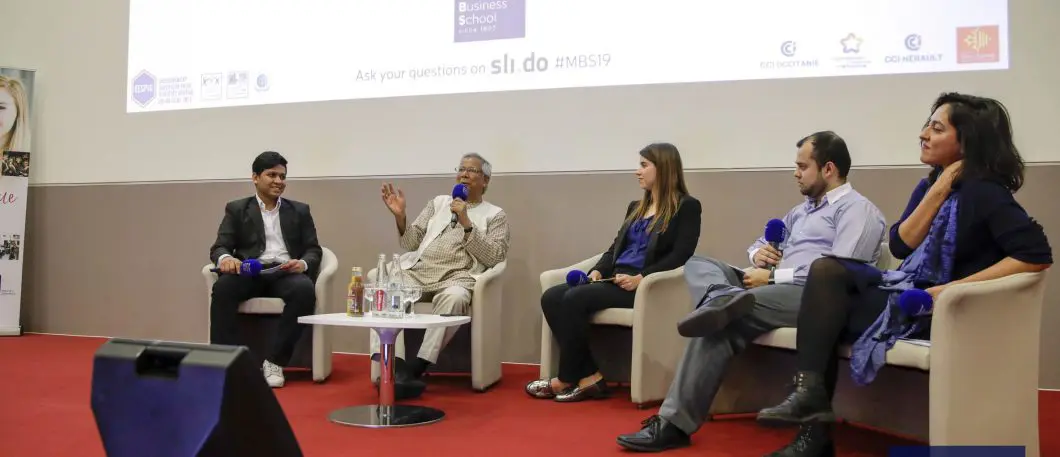 Venue du Professeur Muhammad Yunus & présentation de la Chaire en microfinance